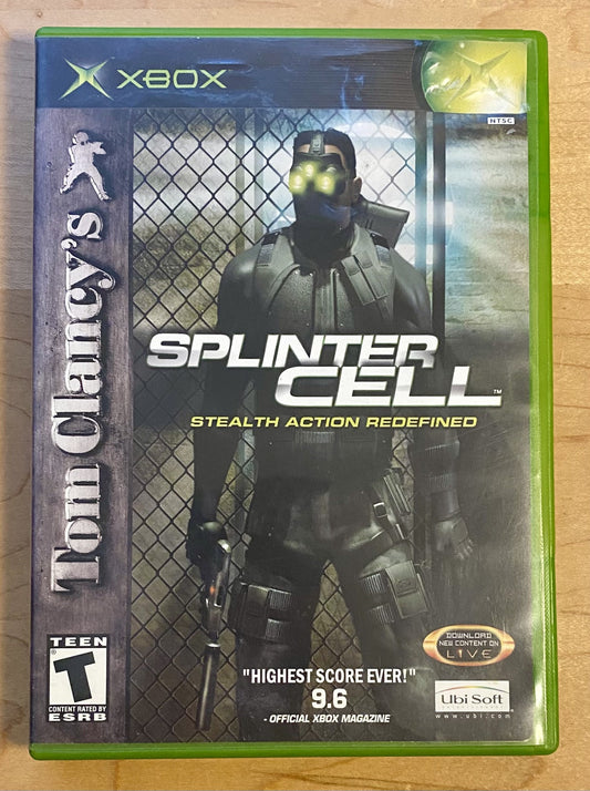 Tom Clancy's Splinter Cell (Microsoft Xbox 2002) CIB W/ Reg Card & Manual Tested