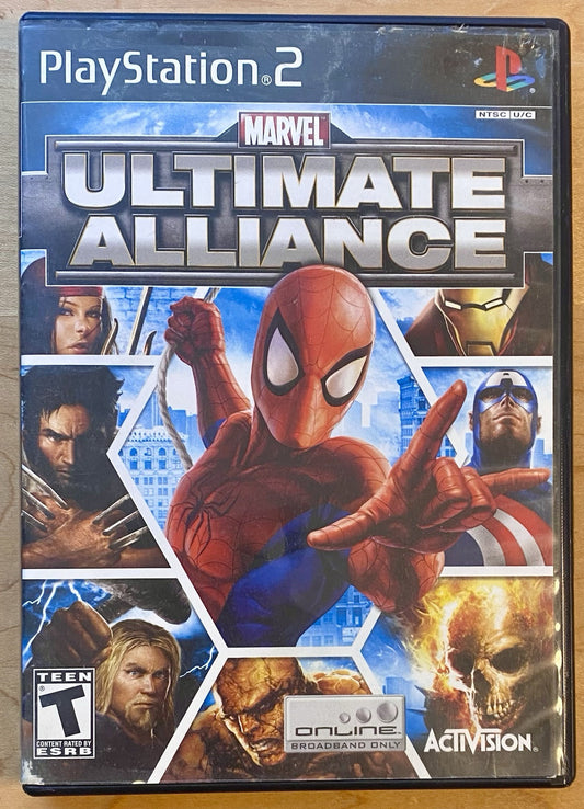 Marvel Ultimate Alliance (Sony PlayStation 2, 2006) PS2 Black Label, Tested