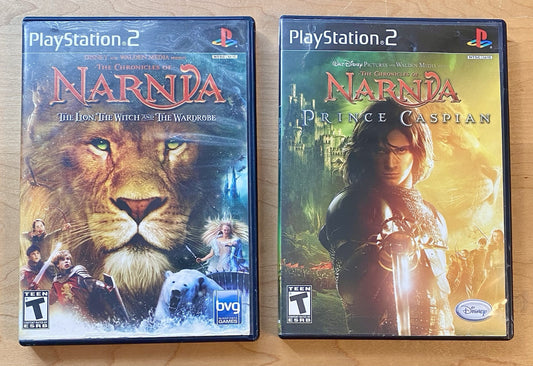 Chronicles of Narnia Bundle (PlayStation 2) PS2, Prince Caspian, Lion Witch, CIB