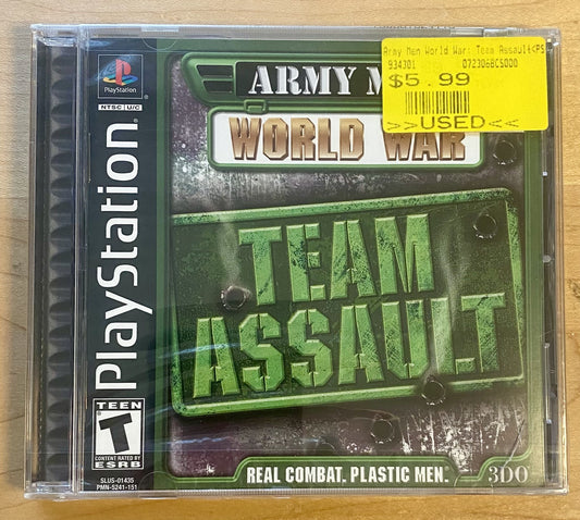 Army Men World War: Team Assault (Sony PlayStation 1, 2001) PS1 Factory Sealed