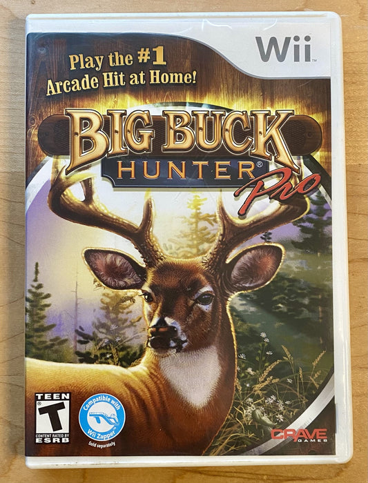 Big Buck Hunter Pro (Nintendo Wii, 2010) CIB W/ Manual And Flyer, Tested & Works