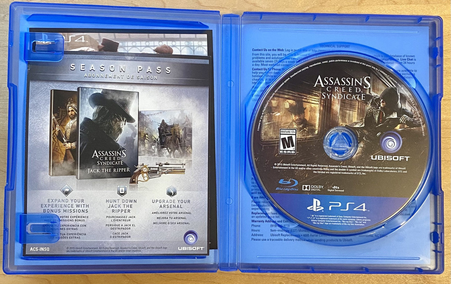Assassins Creed Unity & Syndicate PS4 Bundle (PlayStation 4) Both CIB W/ Inserts
