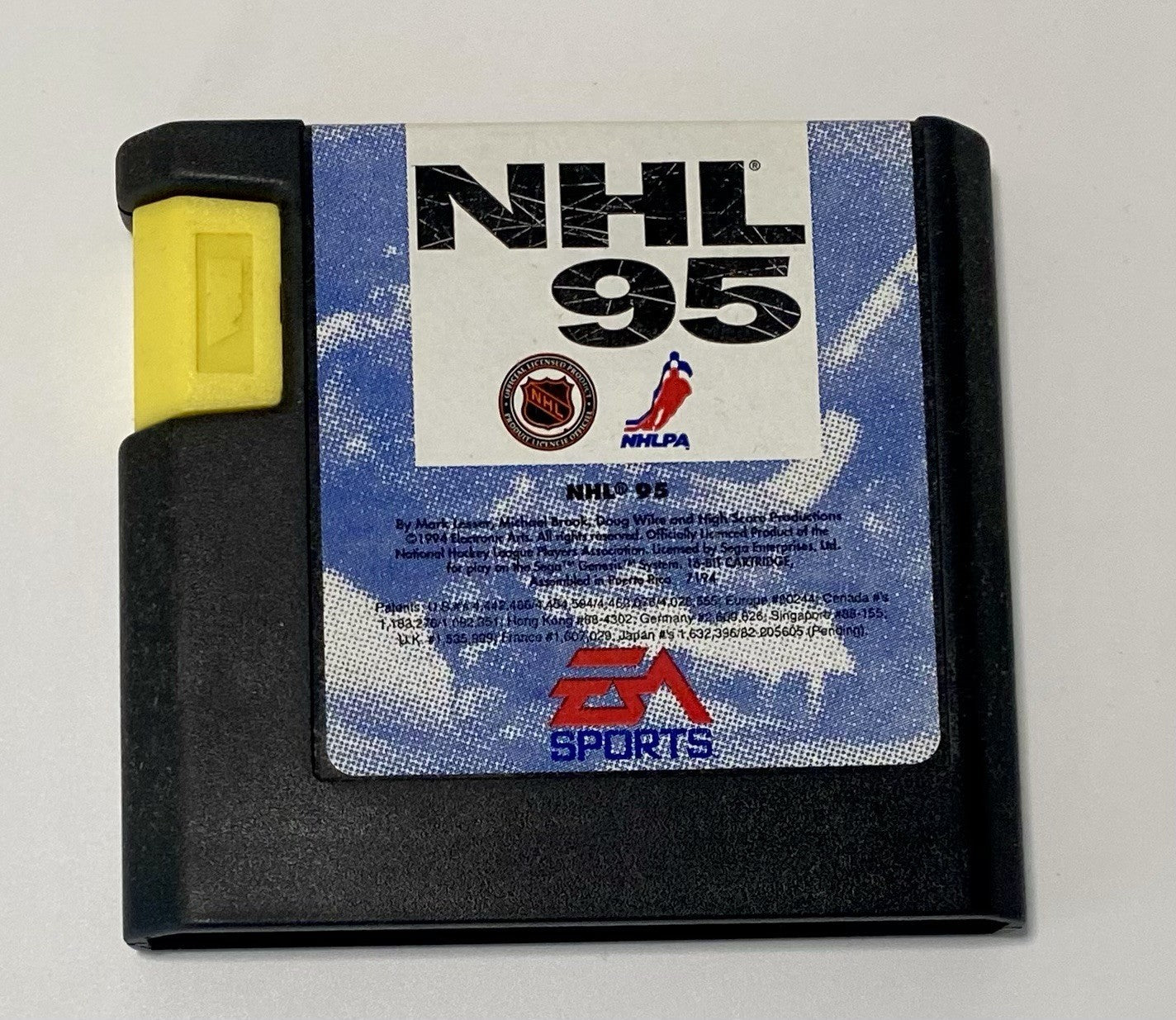 NHL 95 (Sega Genesis, 1994) C8b W/ Manual, Insert & Poster. Tested & Working