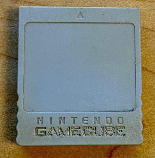 Official Nintendo Gamecube Memory Card 59 Blocks DOL-008 Genuine Grey Tested