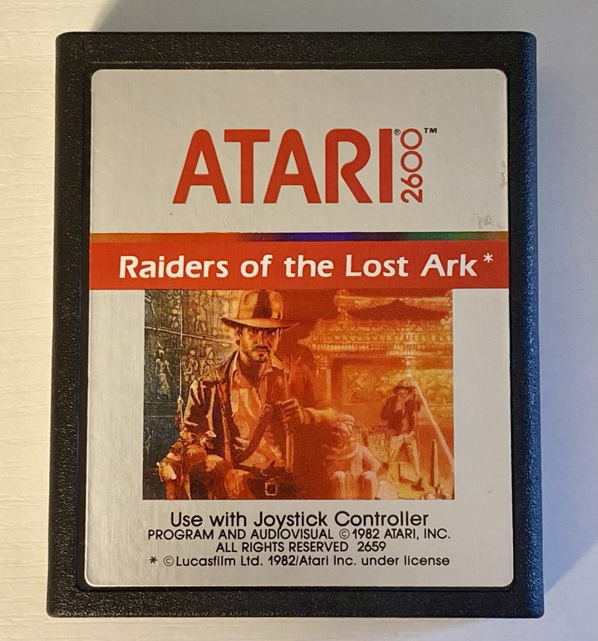 Raiders of the Lost Ark (Atari 2600, 1982) With Manual, Tested & Working