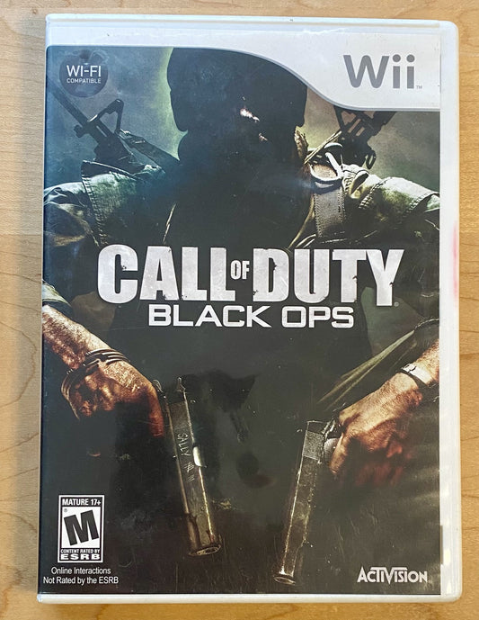 Call of Duty: Black Ops (Nintendo Wii, 2010) Authentic Tested & Works, No Manual
