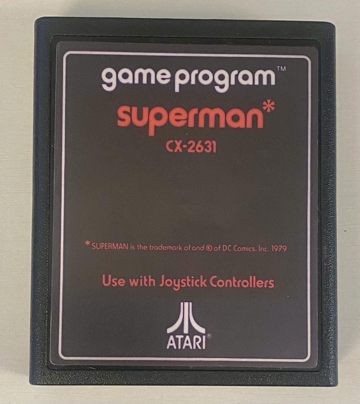 Superman (Atari 2600, 1979), Authentic Manual & Cart, Tested & Working