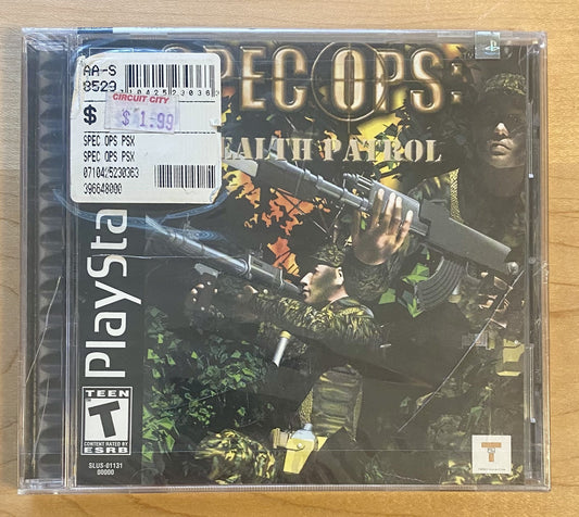 Spec Ops: Stealth Patrol (Sony Playstation 1, 2000) PS1 Brand New Factory Sealed