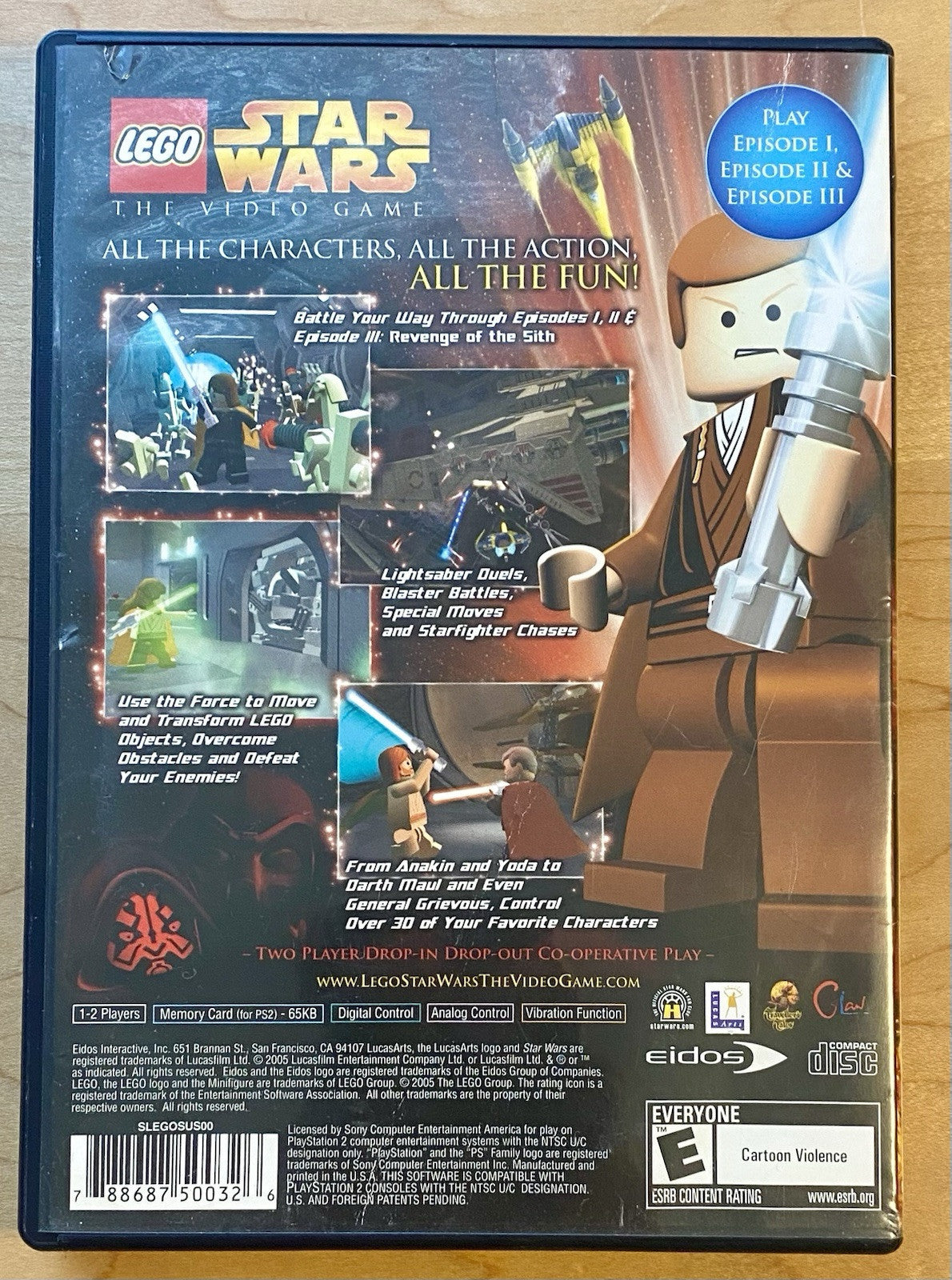 LEGO Batman And Star Wars Bundle (Sony PlayStation 2) Both Tested & Working