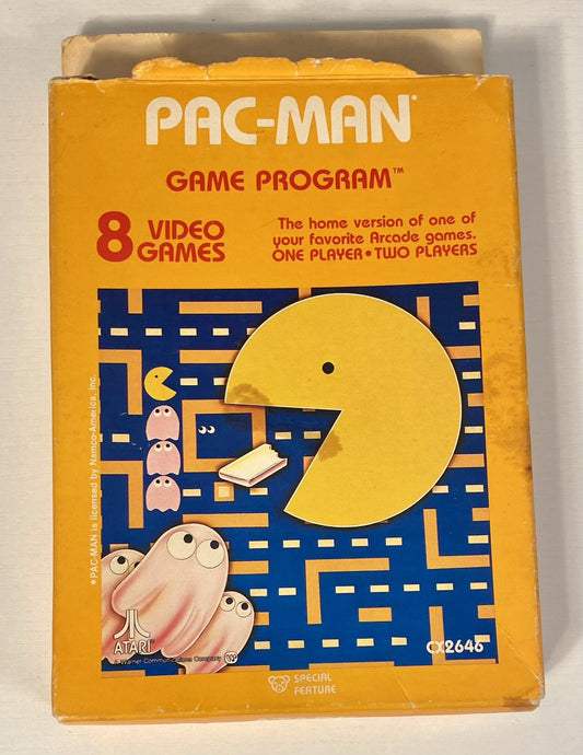 Pac-Man (Atari 2600) CUB W/ Manual, Authentic, Tested & Working