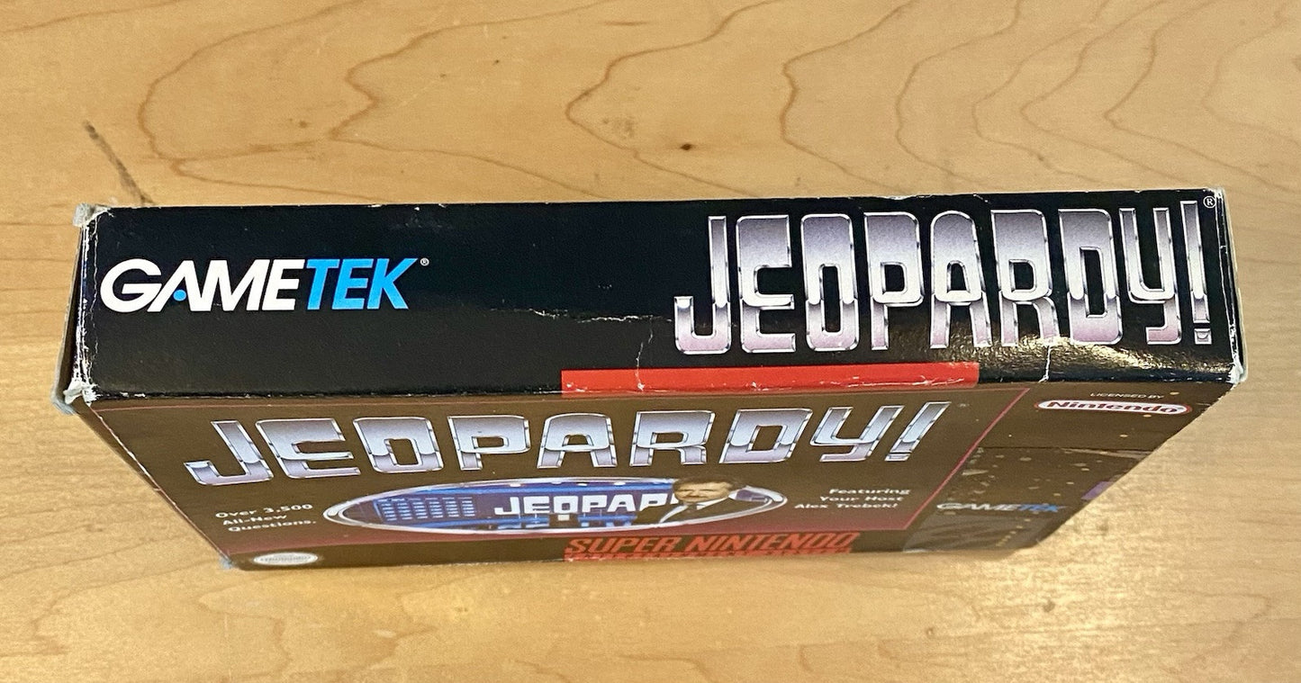 Jeopardy! (Super Nintendo Entertainment System) SNES CIB W/ Box, Cart & Manual