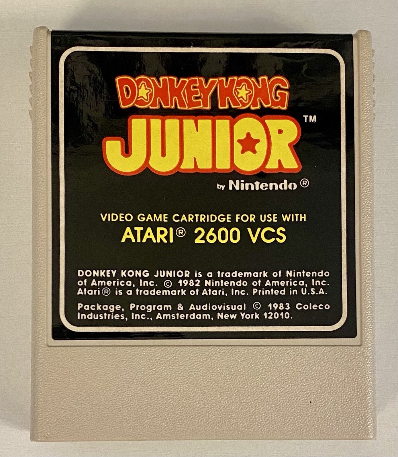 Donkey Kong Junior (Atari 2600, 1983) Authentic Cartridge & Manual, Tested