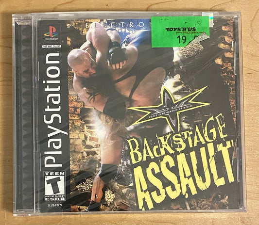 WCW Backstage Assault (Sony PlayStation 1, 2000) PS1 Brand New & Factory Sealed