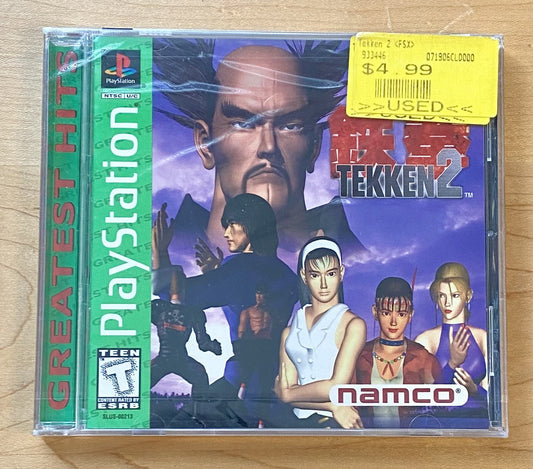 Tekken 2 Greatest Hits (Sony Playstation 1, 1996) PS1 Brand New Factory Sealed