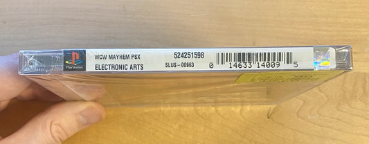 WCW Mayhem Wrestling Black Label (PlayStation 1, 1999) Brand New Factory Sealed