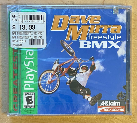 Dave Mirra Freestyle BMX (PlayStation 1, 2000) PS1 Brand New & Factory Sealed