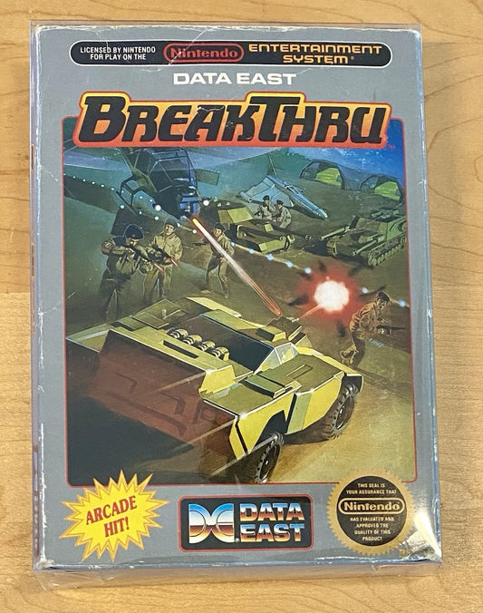 BreakThru (Nintendo NES, 1987) CIB W/ Case, Cart, & Manual. Authentic & Tested