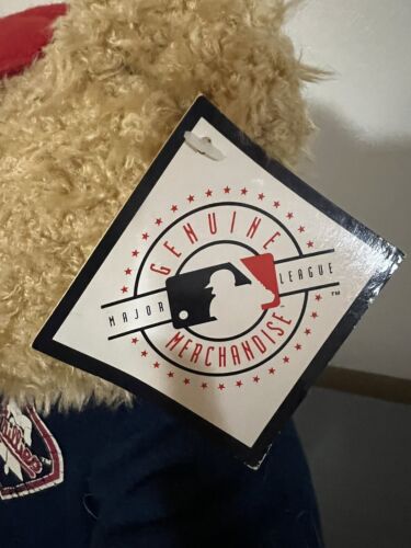 Vintage Philadelphia Phillies Plush Teddy Bear Good Stuff NWTs 2002 With Tag