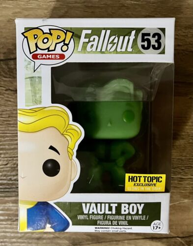 Funko Pop Fallout Vault Boy Glow In The Dark #53 Hot Topic Exclusive