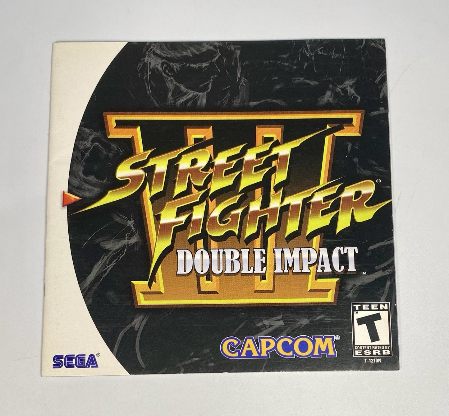 Street Fighter III: Double Impact Manual Only With Registration Card No Game