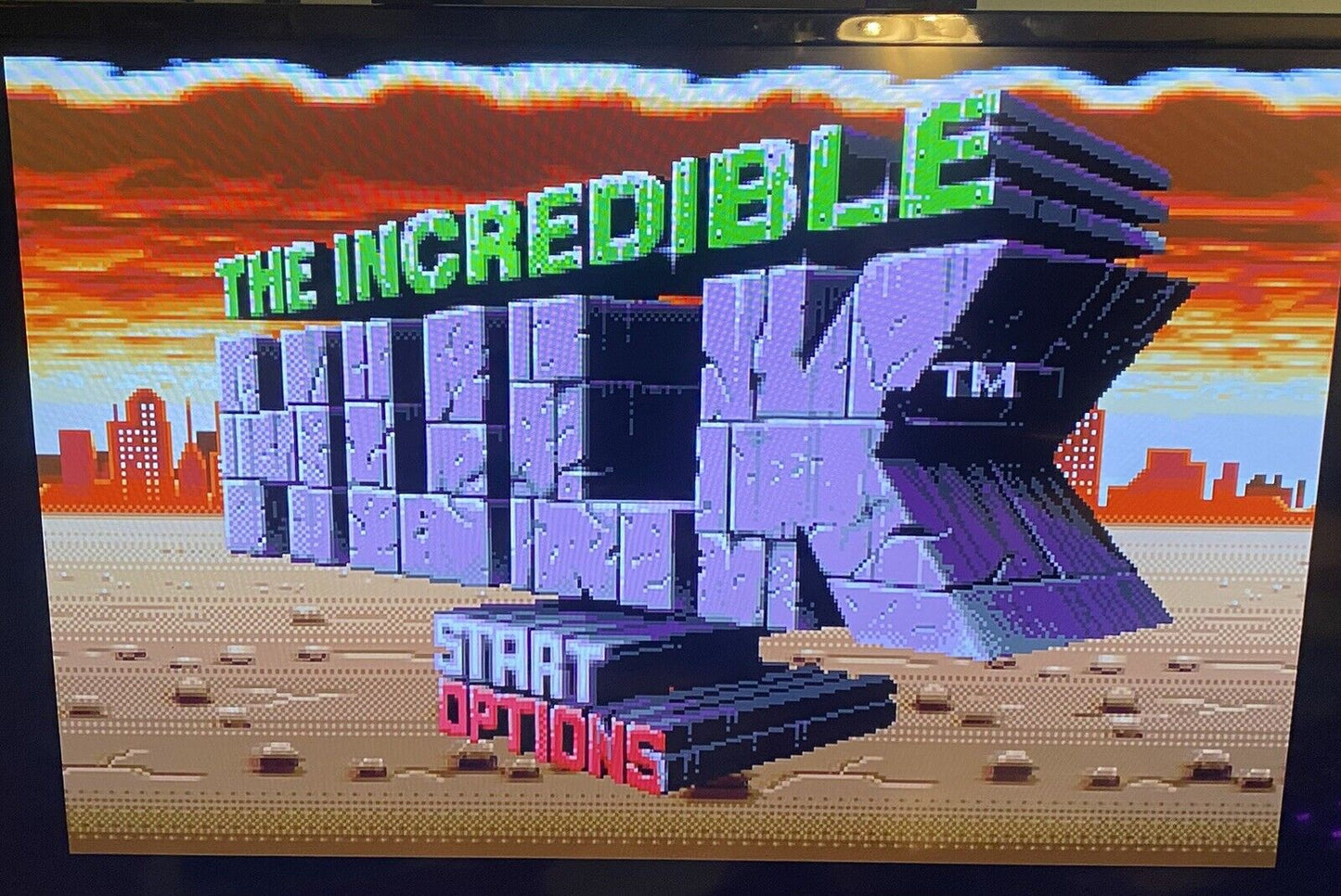 Incredible Hulk (Sega Genesis, 1994) No Manual, Authentic, Cleaned, & Tested