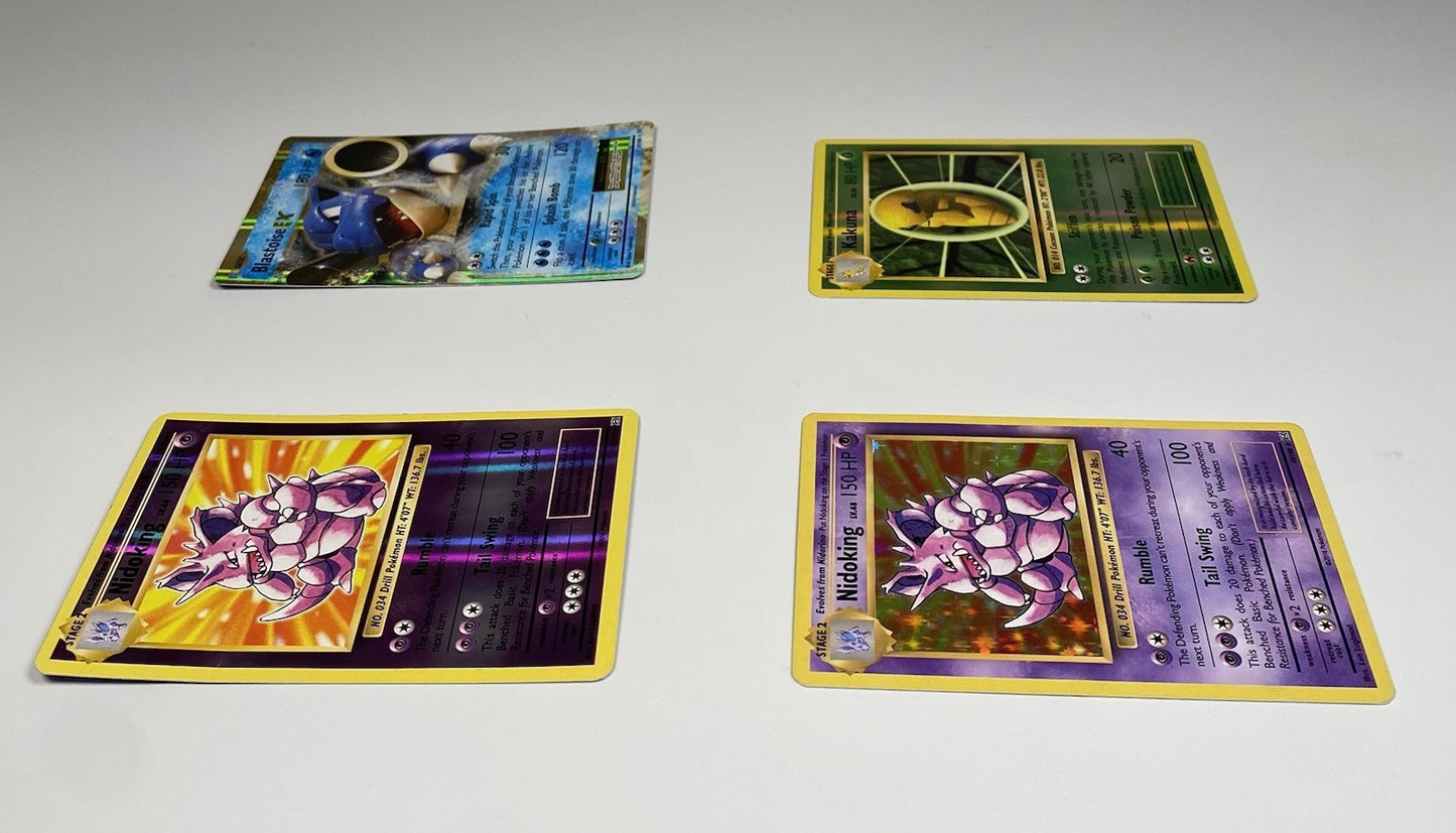 Pokémon Evolutions Holo Lot Blastoise EX 21/108 Nidoking 45/108 Kakuna 6/108