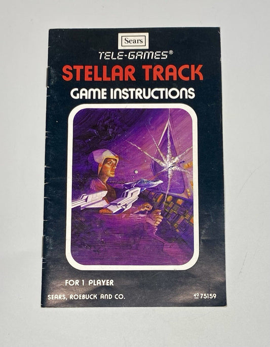 Stellar Track Atari 2600 Sears Tele-Games Manual Only