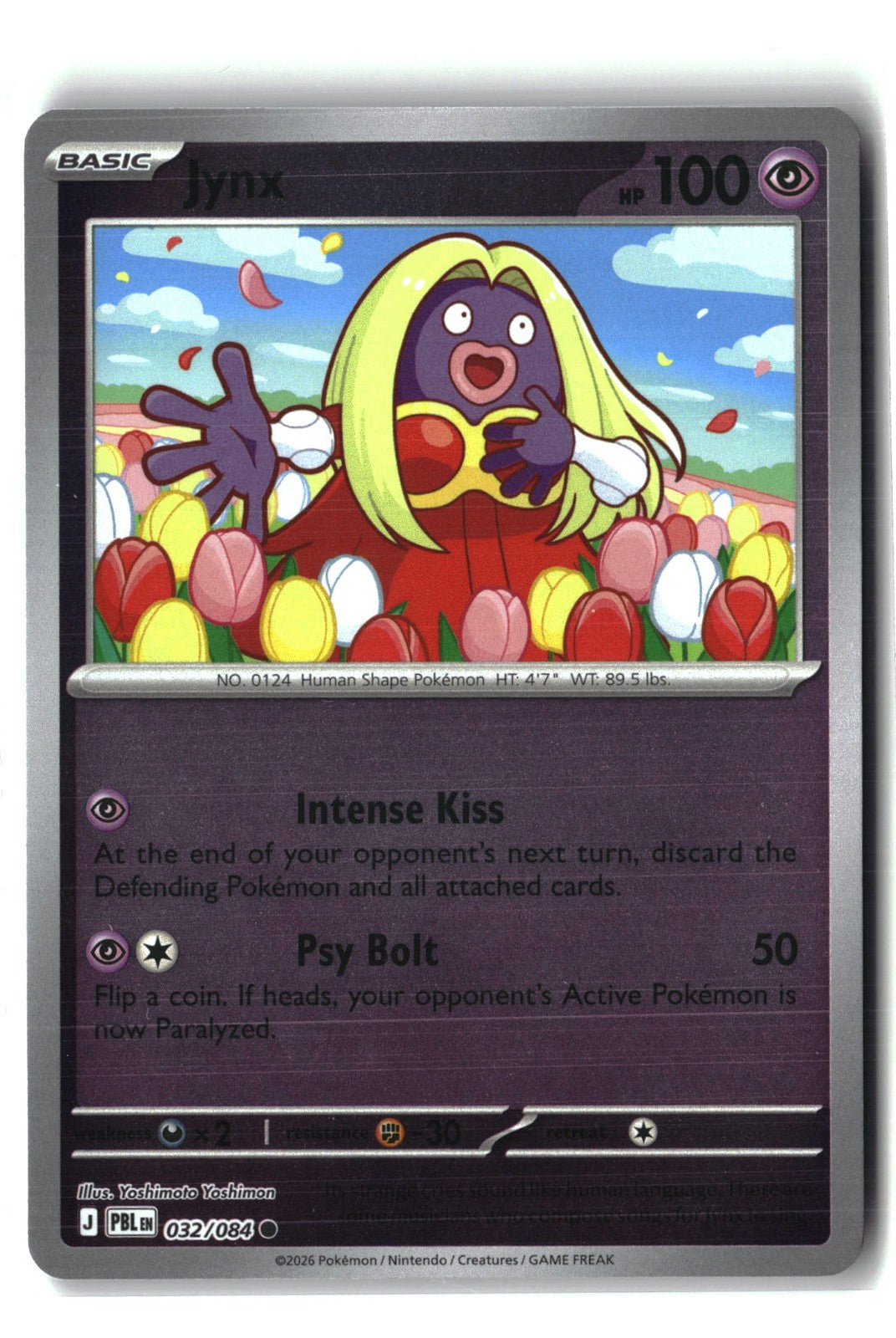 Jynx Reverse Holofoil NM (Pitch Black 032/084)