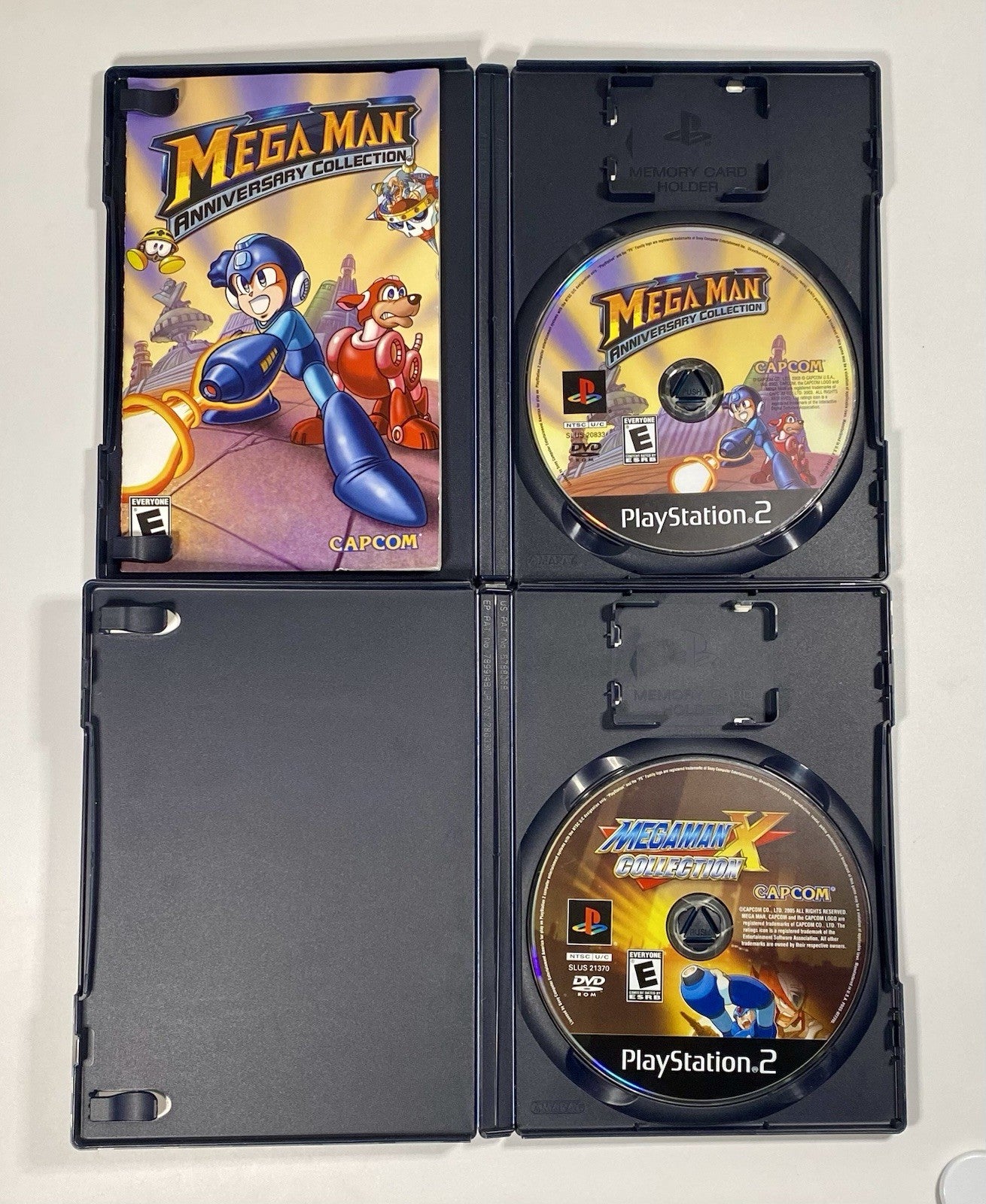 Mega Man X & Anniversary Collections Bundle (PlayStation 2 PS2) Both Tested