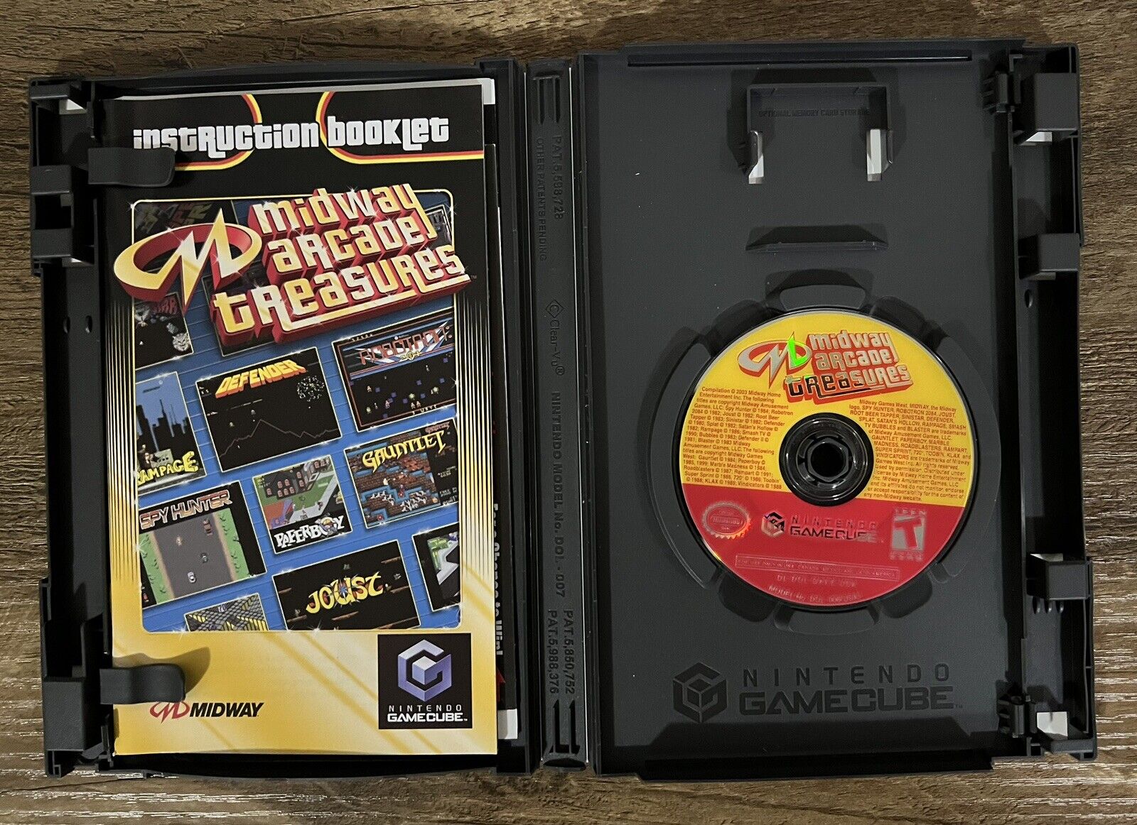 Midway Arcade Treasures (Nintendo GameCube,2003) GameCube CIB W Reg Card Tested