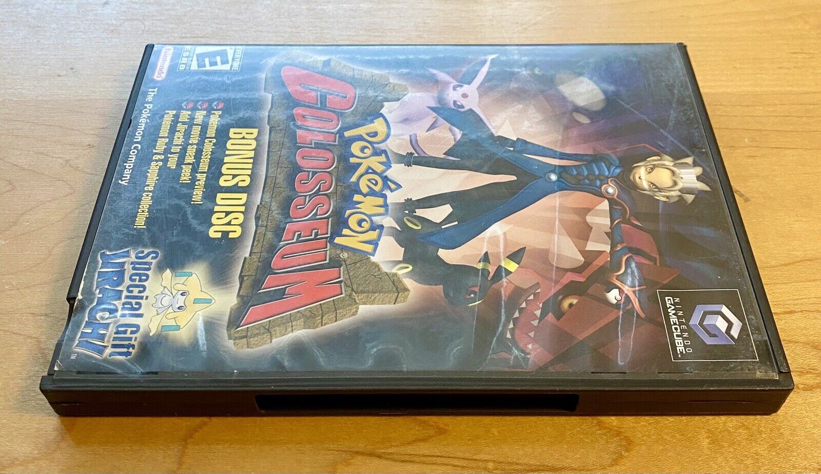 Pokemon Colosseum Bonus Disc (Nintendo GameCube, 2004) w/ Jirachi Insert CIB