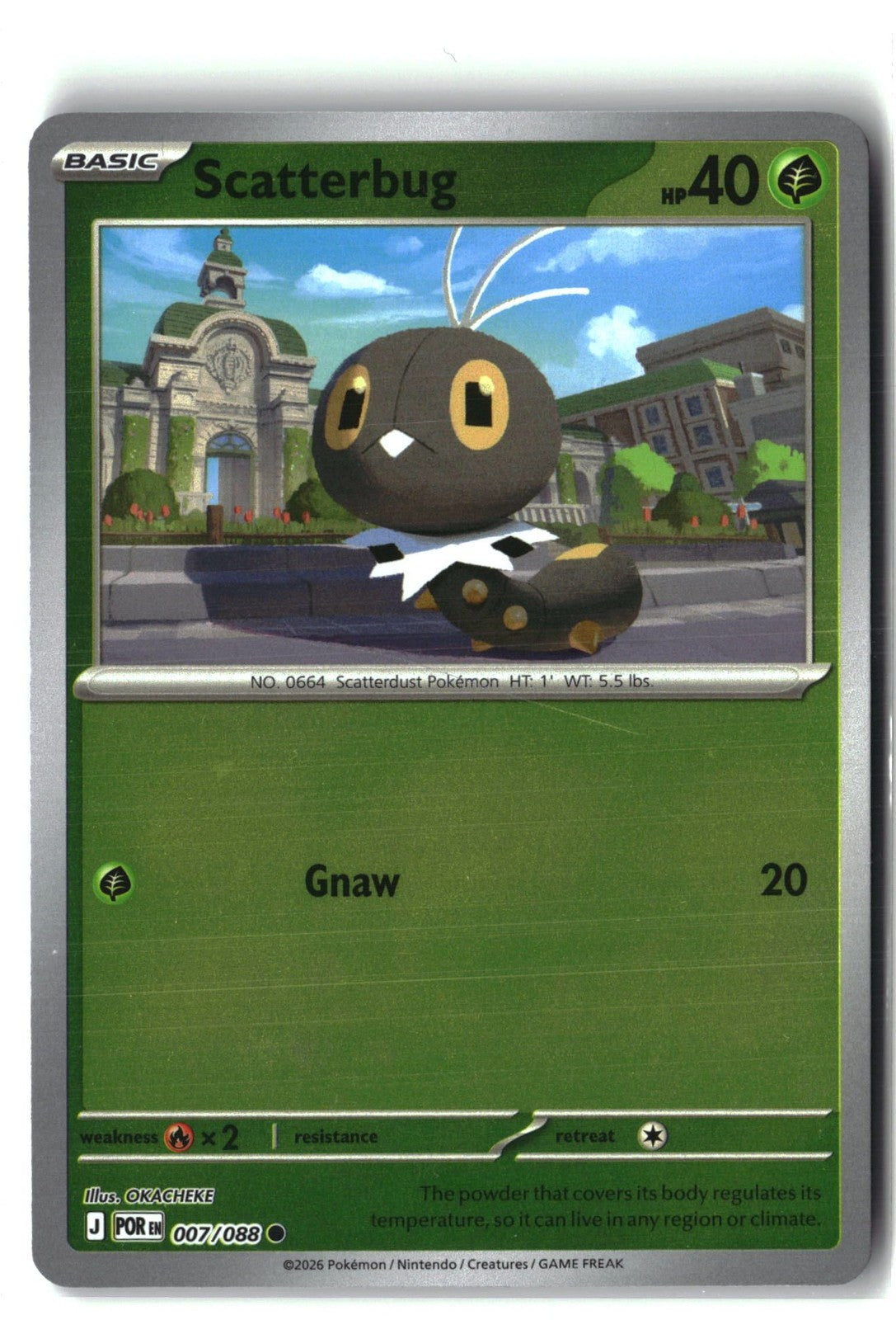 Scatterbug Reverse Holofoil NM (Perfect Order 007/088)