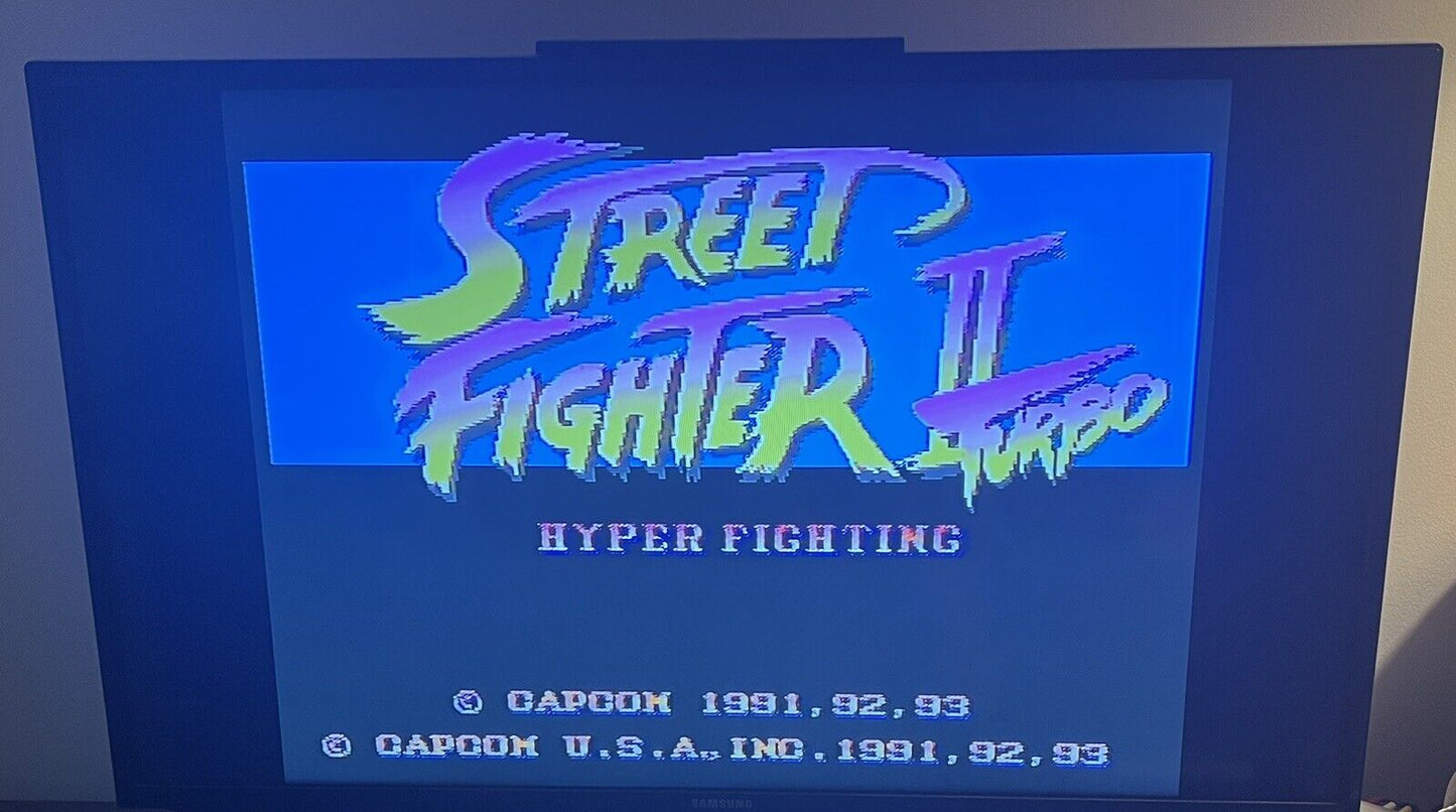 Street Fighter II 2 Turbo (Super Nintendo, SNES, 1992) Tested & Working