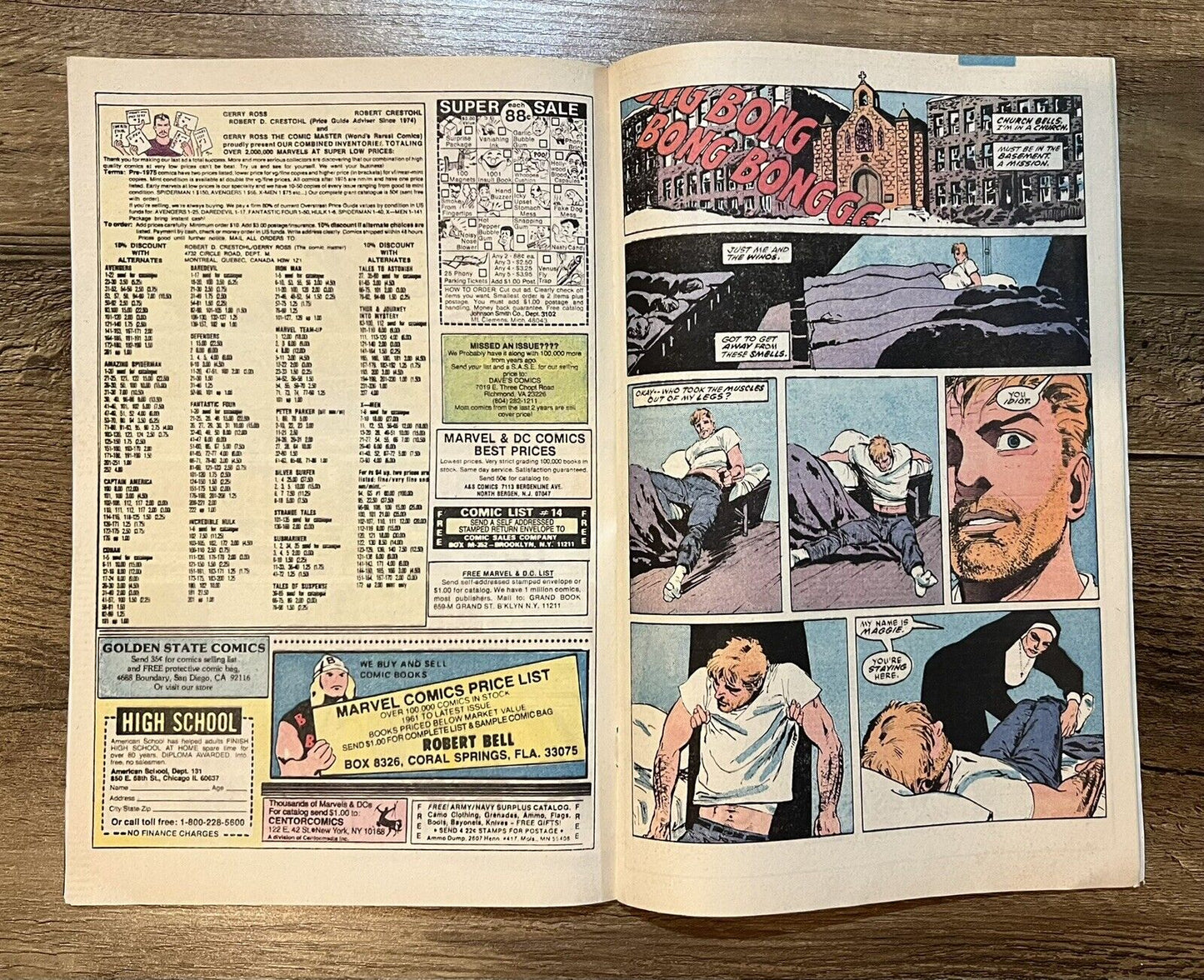 The Daredevil Comic Book (Issue #230) “Born Again"