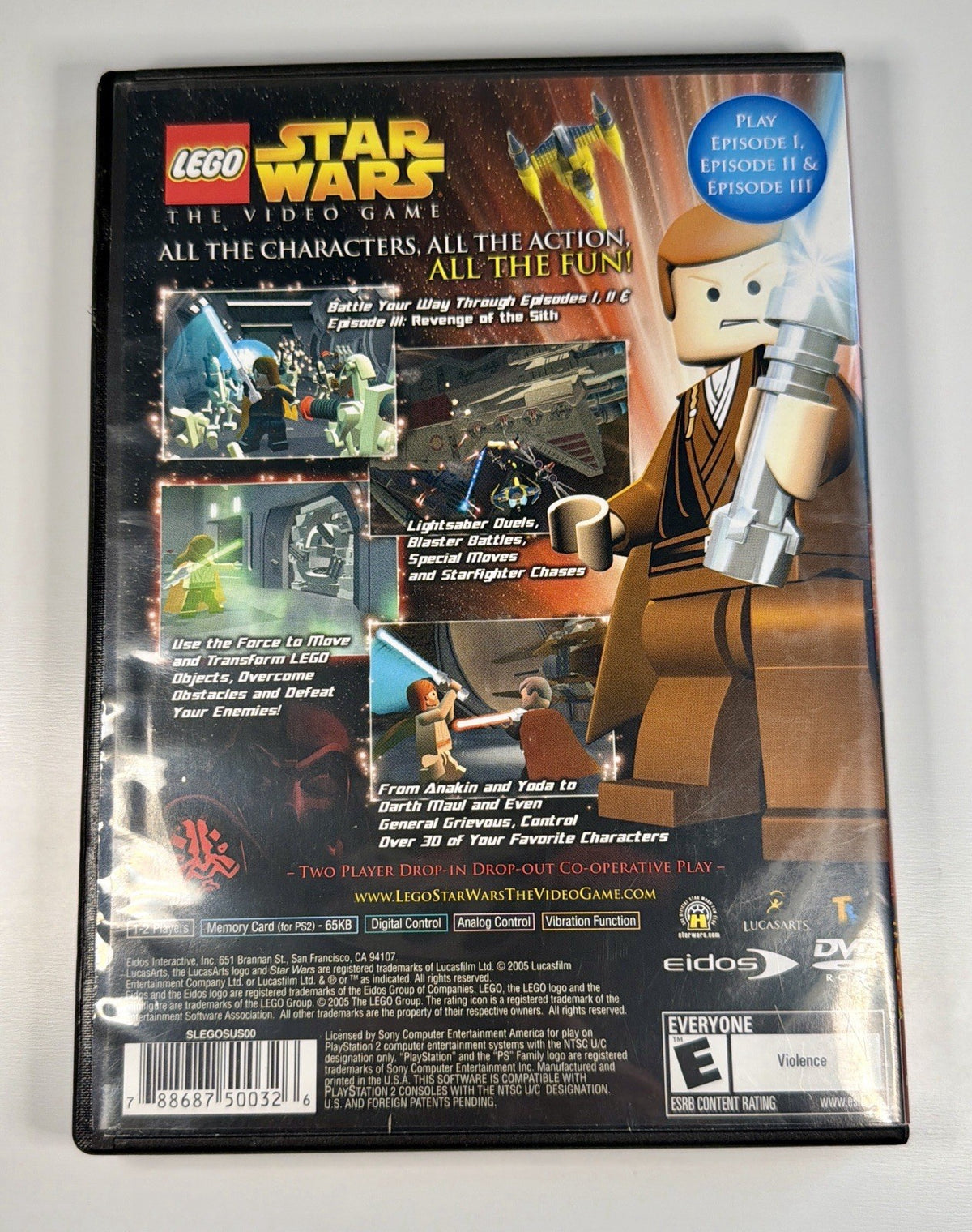 LEGO Star Wars: The Video Game (PlayStation 2, 2005) Complete Tested Working