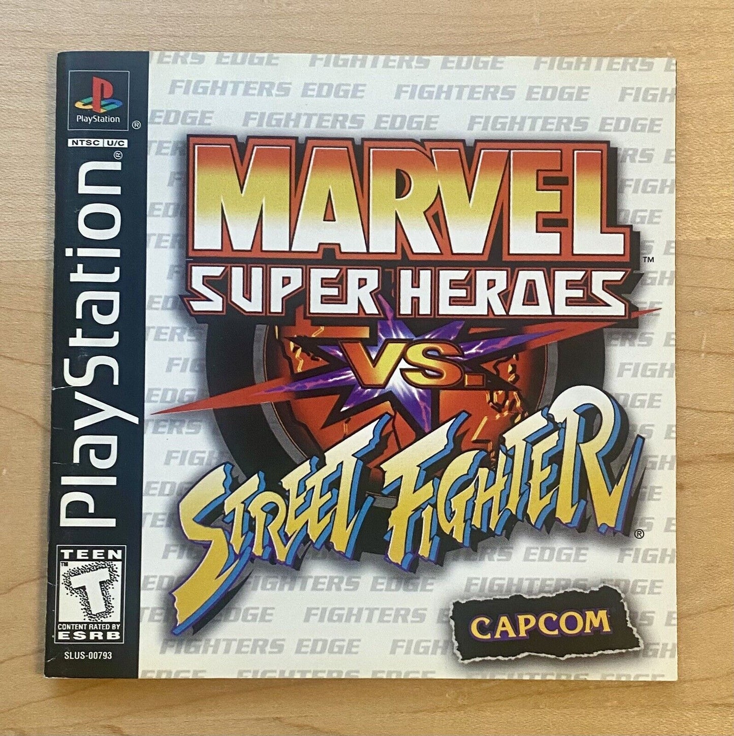 Marvel Super Heroes vs. Street Fighter (PlayStation  PS1, 1999) CIB W/ Reg Card