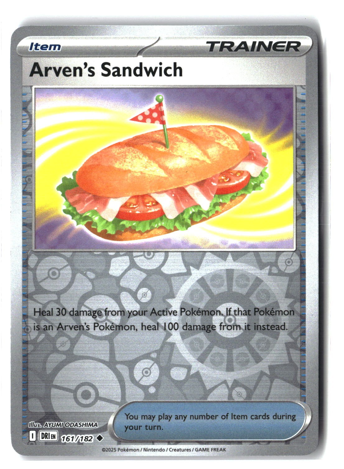 Arven's Sandwich Reverse Holofoil NM (Destined Rivals 161/182)