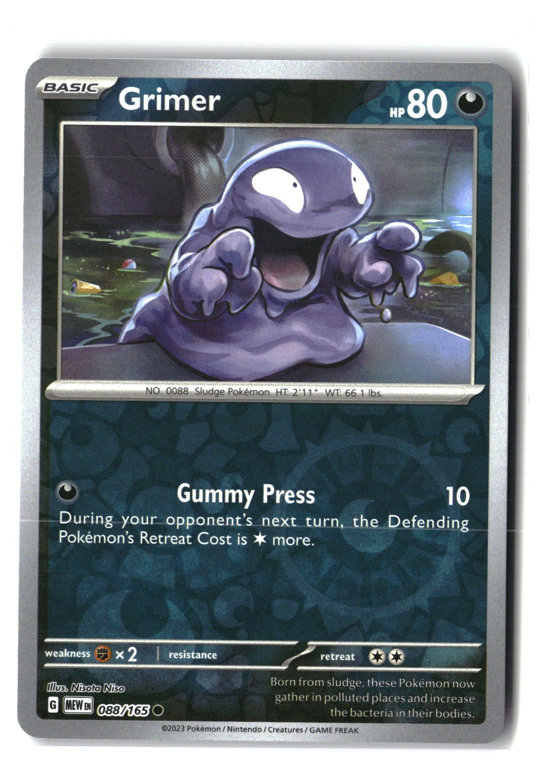 Grimer Reverse Holofoil NM (SV: Scarlet & Violet 151 088/165)