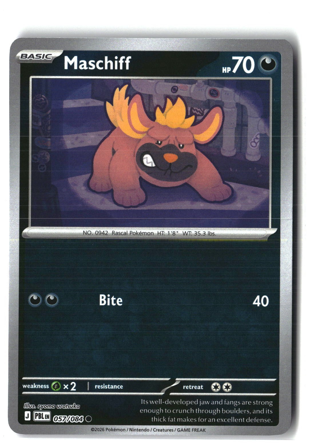 Maschiff Reverse Holofoil NM (Pitch Black 057/084)