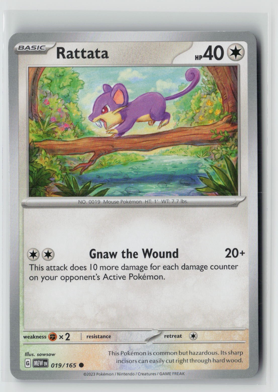 Rattata (SV: Scarlet & Violet 151 019/165) NM