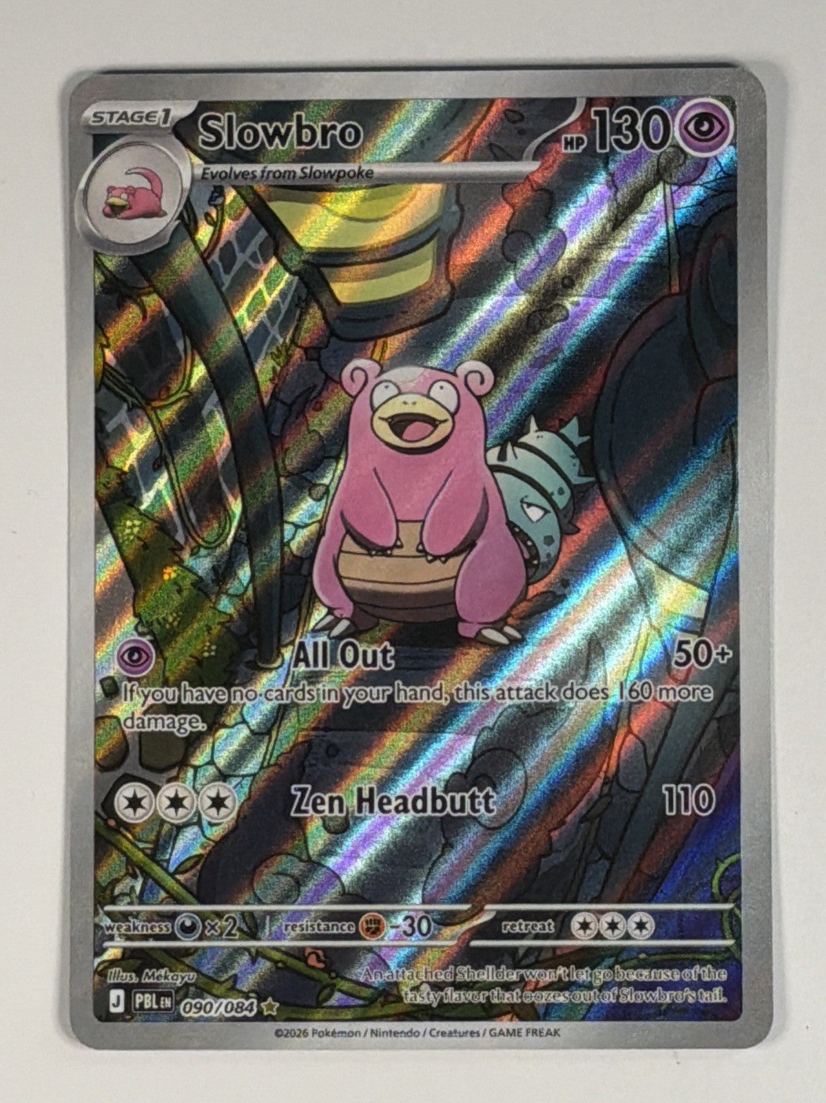 Slowbro 90/84 Illustration Rare Pitch Black NM Pokemon TCG Near Mint