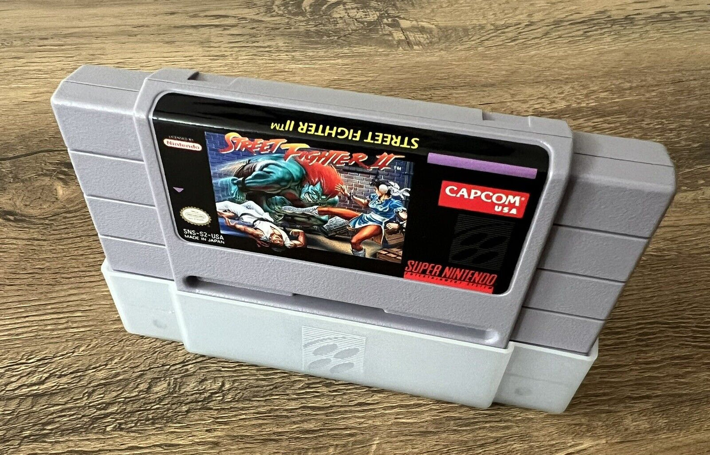 Street Fighter II (SNES, 1992) with Booklet And Plastic Case