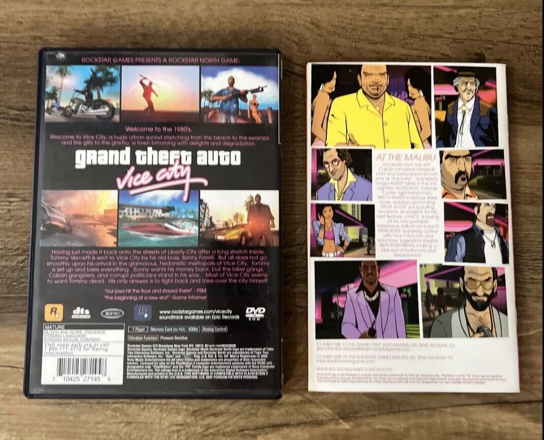 Grand Theft Auto III & Vice City Bundle | PlayStation 2 (PS2), W/ Manuals Tested