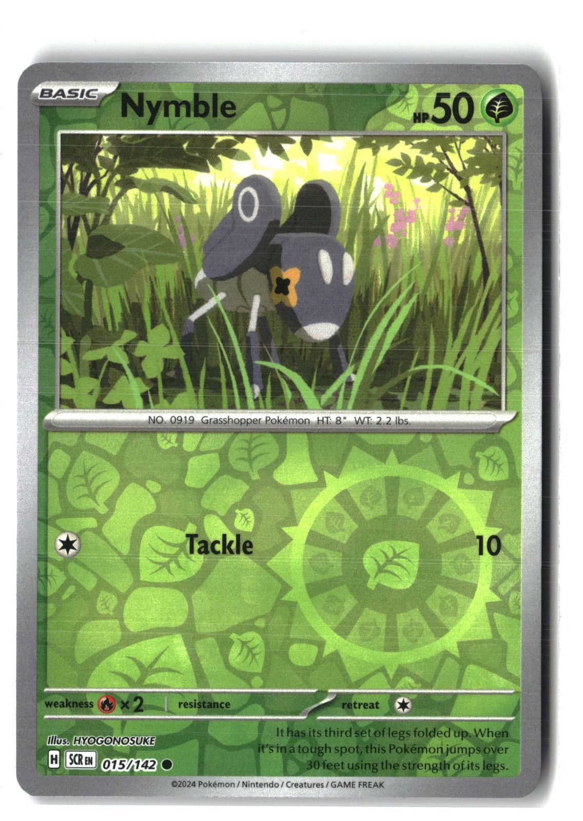 Nymble Reverse Holofoil NM (Stellar Crown 015/142)