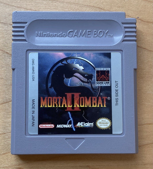 Mortal Kombat II (Nintendo Game Boy, 1994) Authentic & Tested, Great Condition!