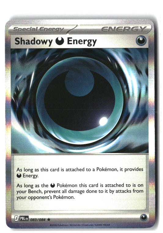 Shadowy Darkness Energy Holofoil NM (Pitch Black 083/084)