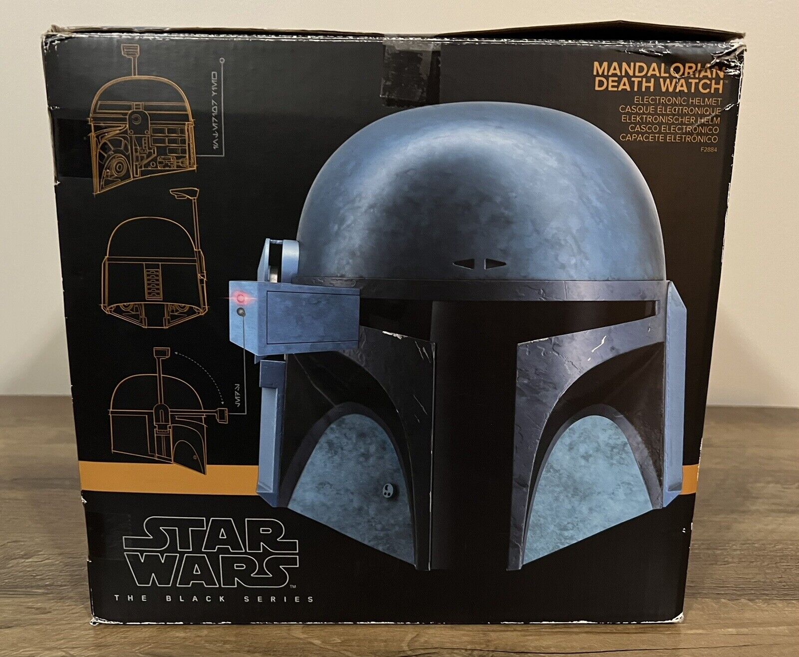 Hasbro Star Wars Black Series Mandalorian Death Watch Helmet (read Description)