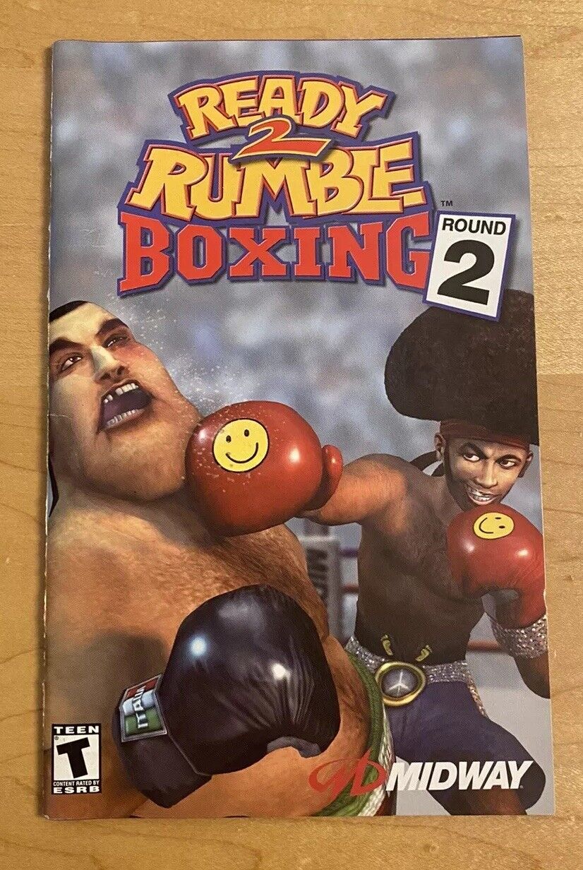 Ready 2 Rumble Boxing Round 2 (PS2, 2000) CIB W/ Manual And Registration, Tested