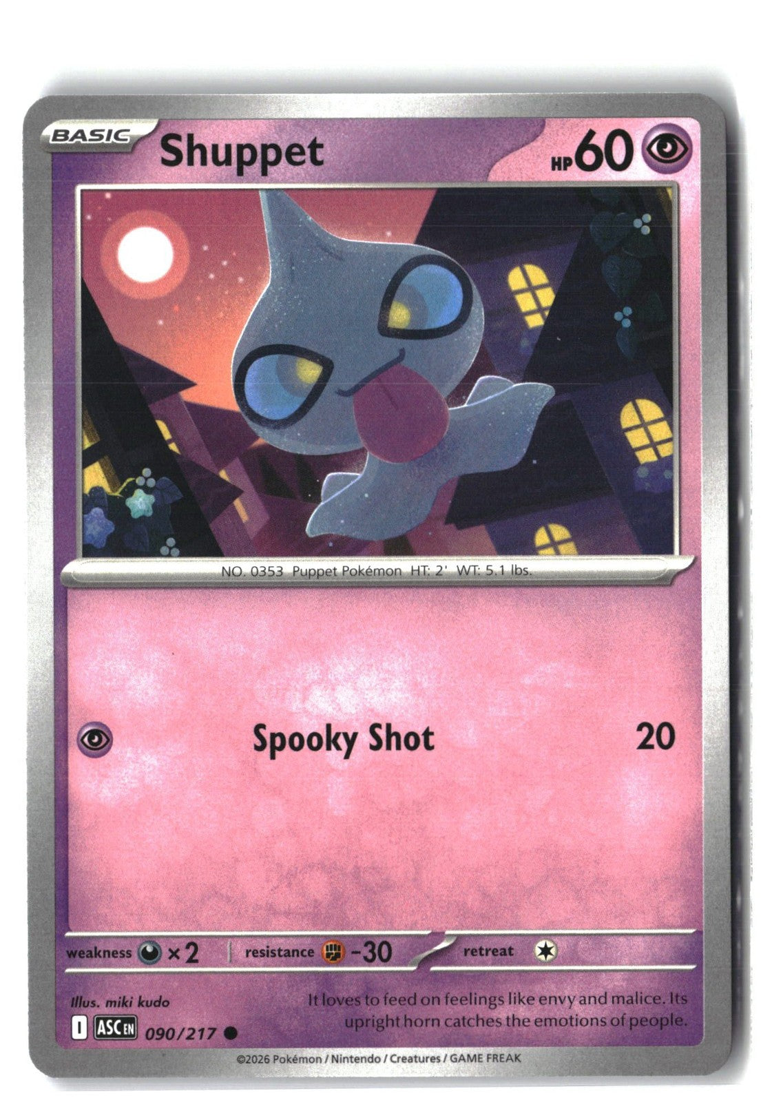 Shuppet (ME: Ascended Heroes 090/217) NM
