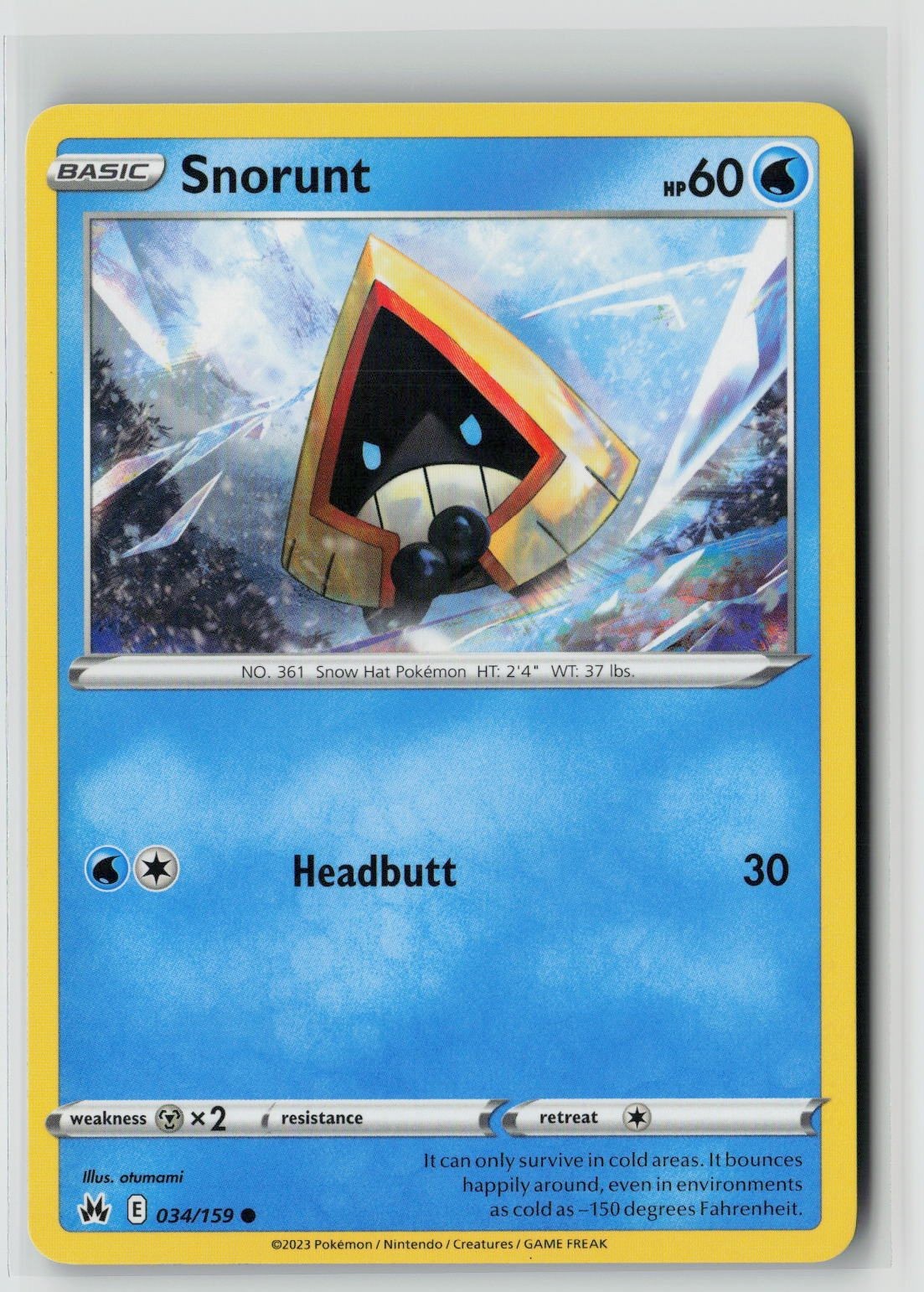 Snorunt (SWSH: Crown Zenith 034/159) NM